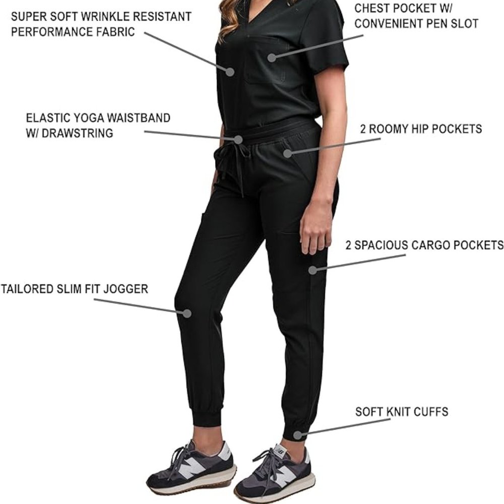 Green Town Scrubs for Women Scrub Jogger Pant  MED